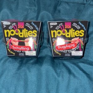 2- Schylling Nee Doh Noodlies Packs — Black Box with Neon Multicolor Noodles